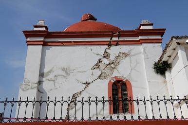Evalúan daños al patrimonio cultural de Chiapas y Oaxaca tras terremoto