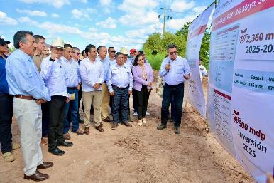 Cumple Gobernador Durazo a productores del Mayo y Yaqui con inicio de obras del Programa Nacional de Tecnificación de Riego