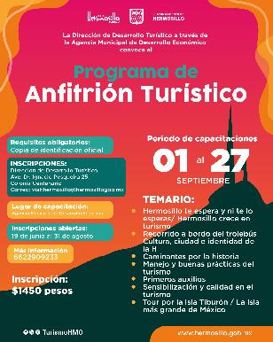 Continúa convocatoria de Anfitrión Turístico de Hermosillo disponible hasta el 31 de agosto