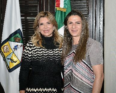 Acuerdan Gobernadora y Guevara fortalecer activación física de alumnos