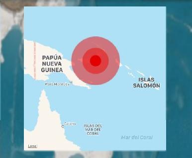 Sismo de magnitud 7.0 en Papúa Nueva Guinea provoca alerta de tsunami