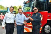 Avanza Toño Astiazarán en más seguridad con equipo de bomberos