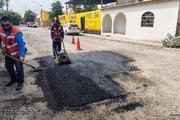 Continúa Ayuntamiento de Hermosillo jornadas de bacheo de día y noche