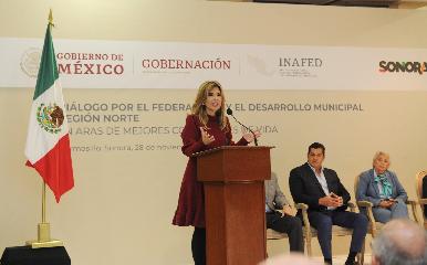 Coinciden Gobernadora y SG en trabajo coordinado para beneficiar a municipios