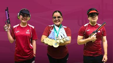 Terna de sonorenses de tiro buscará boletos a los JCC 2026