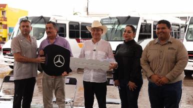 Gobernador Alfonso Durazo puso en marcha la nueva Línea 16 Transversal en Ciudad Obregón