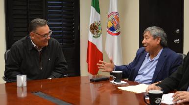 Sostiene Presidente del Congreso reuniones de trabajo con sector pesquero y Rector de UNISON