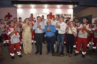 Entrega Toño Astiazarán rehabilitación de Cruz Roja base Sur con presupuesto CRECES