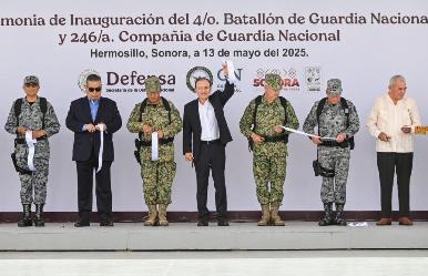 Inauguran Gobernador Durazo y General Trevilla instalaciones de la Guardia Nacional para fortalecer la seguridad en Sonora