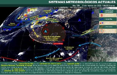 Ingresará este miércoles nuevo frente frío a Sonora: Conagua