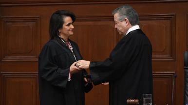 Margarita Ríos-Farjat asume como ministra de la SCJN