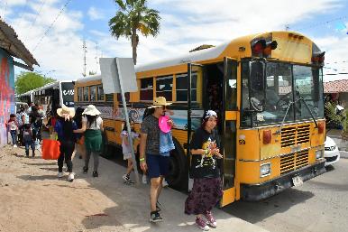 Cientos de hermosillenses utilizan los viajes gratuitos dentro de Bahía de Kino del Ayuntamiento de Hermosillo