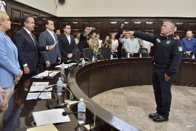 Rinde protesta Jesús Alonso Durón Montaño como Comisario General de la Jefatura de Policía Preventiva y Tránsito Municipal