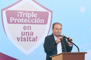 Gobernador Durazo arranca Macrocentro de Vacunación para aplicación de más de un millón de biológicos en temporada invernal