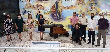 INAH y Ayuntamiento de Guaymas realizan ceremonia oficial de entrega del cañón histórico, patrimonio de Sonora