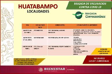 Este martes inicia vacunación contra el COVID-19 en Hermosillo y Huatabampo