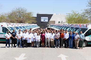 Fortalece IMSS en Sonora su servicio con llegada de 49 nuevas ambulancias