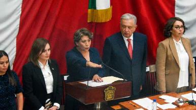 Delfina Gómez toma protesta como gobernadora del Estado de México